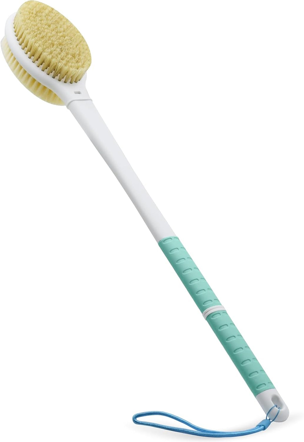 Shower Brush with Soft and Stiff Bristles,20.5" Extra Long Handle Dual-Sided Back Scrubber Bath Brush Body Exfoliator for Wet or Dry Brushing (Extra Long Handle)