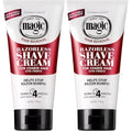 SoftSheen-Carson Magic Razorless Shaving Cream,Depilatory Hair Removal Cream for Body Hair,Extra Strength,Works in 4 Minutes for,6 oz,(Pack of 2)
