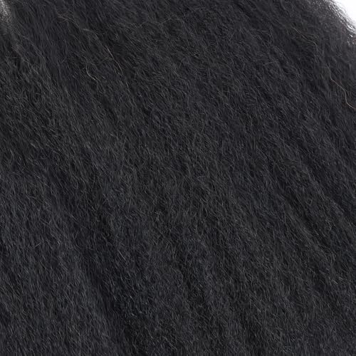 Kerriana Lace Frontal Kinky Straight Human Hair 16 Inch 13x4 Ear to Ear Transparent Kinky Frontal 13 by 4 Closure