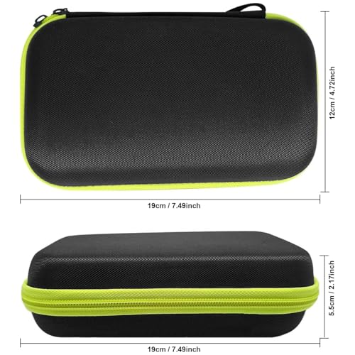 LinMei Hard Travel Case for Electric Trimmers & Shavers - Protective Organizer Compatible with QP27XX, QP28XX and QP6XXX - EVA Shell with Accessory Pocket - Black (Case Only)