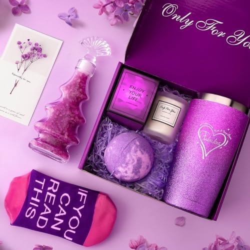 Birthday Gifts for Women, Relaxing Spa Gift Basket Set, Gifts for Her, Mom, Wife, Girlfriend ,Gifts for Women Who Have Everything, Gifts for Mom Wife From Daughter