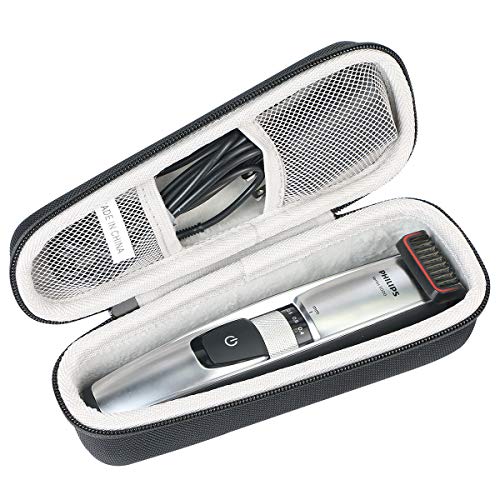 khanka Hard Travel Case Replacement for Norelco Philips Beard Trimmer and Hair Clipper 5500/5100 / 7000 Built-in Length Settings, Hair Clipping Combs