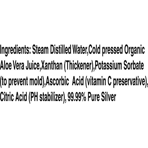 Superior Colloidal Silver Gel Big 4 oz. Jar Made with Organic Aloe Vera, 100 PPM 99.99% Pure Ag, & Simple Safe Ingredients