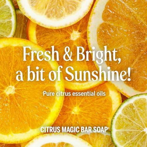 Dr. Bronner's Pure Castile Bar Soap - Made with Organic Oils, For Face, Body and Hair, Gentle and Moisturizing, Biodegradable, Vegan, Cruelty-free, Non-GMO, Multi, Citrus Orange, 5 Oz