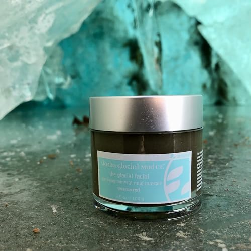 Alaska Glacial Purifying Mineral Mud Mask with Glacial Clay & Botanicals | Gently Detoxifies, Hydrates & Smooths | Anti-Aging Facial for Sensitive Skin ? Unscented, 3.5oz