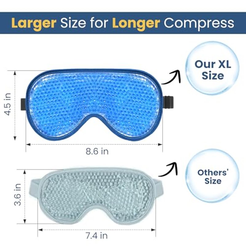 BeeVines 4 Pack Gel Eye Masks
