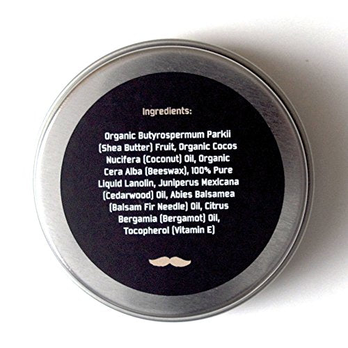 Big Forest Beard Balm - Beard Butter for Men 2 OZ - Blend of Premium Organic Oils & Shea Butter - Light Hold - Great for Grooming Facial Hair of All Lengths & Styles