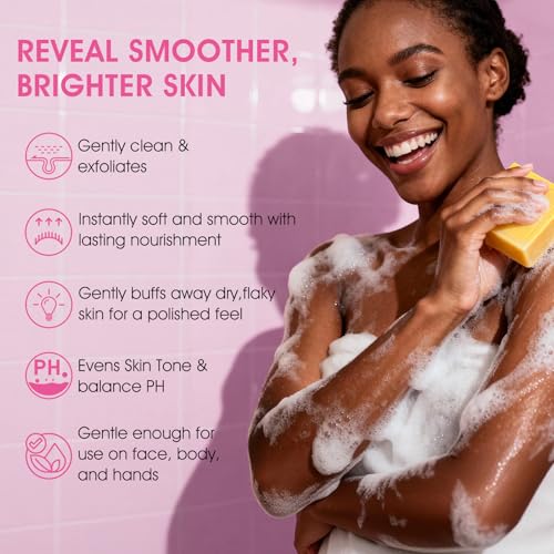 SHVYOG Natural Soap Bar Gift Set, 6PCS Soap with Organic Ingredients & Essential Oils, Cleanses & Softens Skin, Moisturizing, Gifts for Women, Body Wash & Face - 100G*6