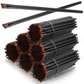 300PCS Disposable Angled Eyebrow Brushes, Bulk Brow Tint Brushes, Eye Makeup Brush Eyeliner Brush Tinting Flat Tapered Eyebrow Concealer Brush for Women Girls Salon Beauty Cosmetic Tool
