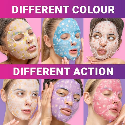 12 Pack of Snail Mucin Mask Collagen Face Mask with Ceramides & Hyaluronic Acid Facial Sheet Mask - Rejuvenating, Deep Hydrating & Moisturizing Face Masks Skincare for All Skin Types