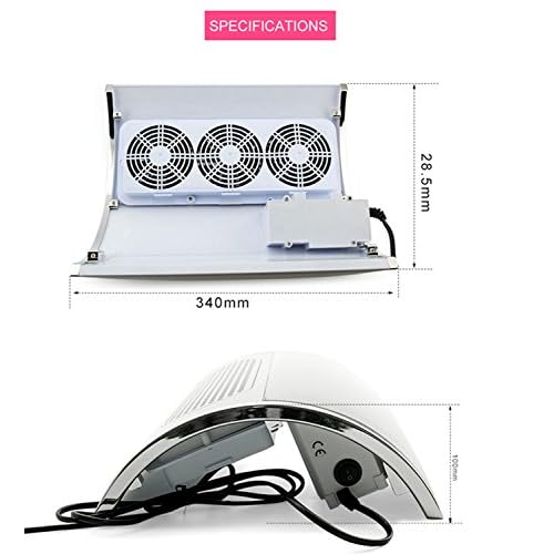 Nail Dust Collector Suction Extractor Powerful Vacuum Dust Cleaner Collector +Nail Art Dust Remover Powder Brush