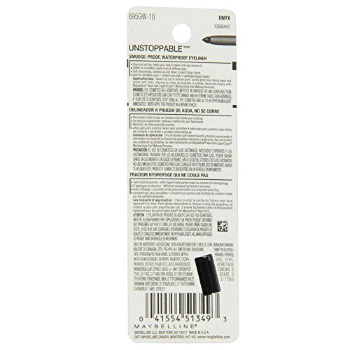 MAYBELLINE Unstoppable Waterproof Mechanical Black and Brown Eyeliners, 1 Count Each
