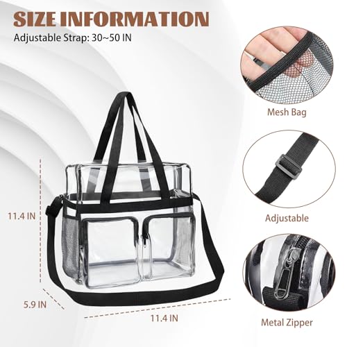 Inmorven Travel Toiletry Bag with Jewelry Organizer, Cosmetic Case, Bathroom Travel Kit with Jewelry Storage (Clear Black 03)