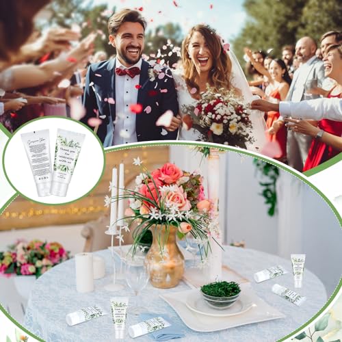 72 Pcs Mini Sunscreen Bulk for Summer Party Wedding SPF 30 Water Resistant Sunscreen Lotion Bulk 1oz Travel Size for Thank You Gifts Wedding Party Supplies (Eucalyptus)
