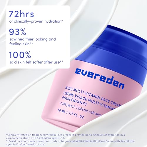 Evereden Kids Happy Face Duo (Melon Juice) - Multi-Vitamin Face Wash & Face Cream Set - Clean & Vegan Skin Care for Kids 3+ - Moisturizing, Nourishing, & Protective Skin Care Set