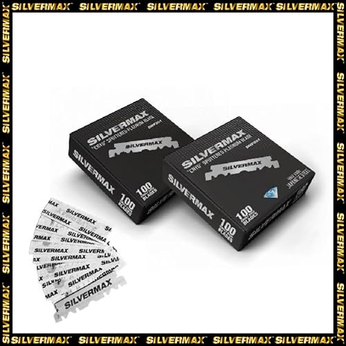 Silvermax from The Shave Factory Japan Steel Single Edge Razor Blades 100 pcs