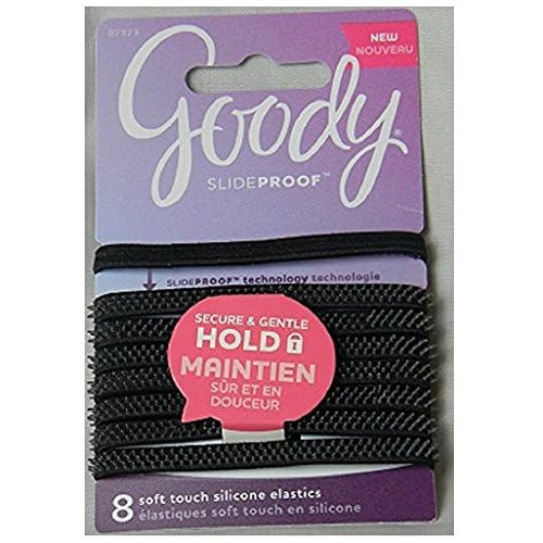 Sp Elas Flat Spike Sil Blk 8ct,Goody Products,1936341
