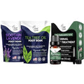 Tea Tree Oil & Soothing Lavender Foot Soak with Epsom Salt - Best Toenail Treatment & Softens Calluses & Toe Nail Repair Solution