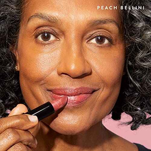 LAURA GELLER NEW YORK Serum Blush Cheek Tint, Poppy Peach + Italian Marble Sheer Hydrating Lipstick, Peach Bellini