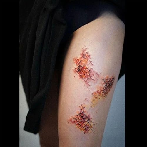 Halloween Decoration Snake Tattoo Temporary Tattoo Stickers Waterproof Fake Tattoos for Halloween Cosplay Costume Makeup Supplies