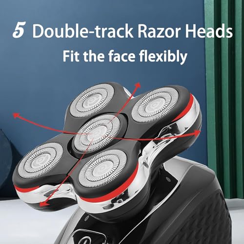 HIENA PRO Professional Hair Clipper Set for Men, Rechargeable Barber Clippers Set and Trimmer Kit, Foil Shaver & Men's Facial Grooming Tool, Electric Nose Hair and Beard Trimmer Set