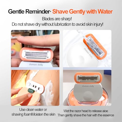 Women's 5-Blade Travel Razor with Case ? Includes Handle + 5 Refills ? Compact, Extra Smooth Shaving for On-The-Go ? Travel Size Toiletries Essential