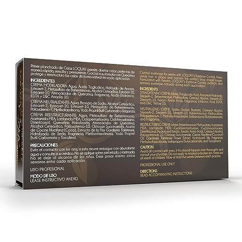 Planchado de Cejas Keratin Eyebrow Straightening Control Kit, 3 Step Treatment, 3 Tubes, 10g Each, Professional Use, Includes Comb