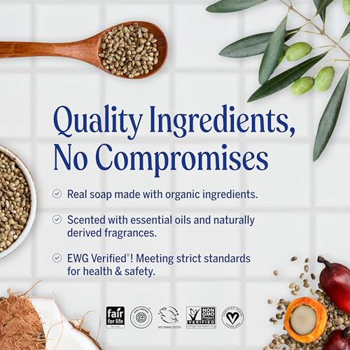 Dr. Bronner's Pure Castile Bar Soap - Made with Organic Oils, For Face, Body and Hair, Gentle and Moisturizing, Biodegradable, Vegan, Cruelty-free, Non-GMO, Multi, Citrus Orange, 5 Oz