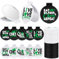 Wenqik 50 Pcs Cheerleader Mirror Gifts Bulk Cheerleading Compact Mirror Cheer Party Favors Folding Pocket Portable Makeup Mirrors for Football Rugby Game Team Friendship Gift(Green Cheer)