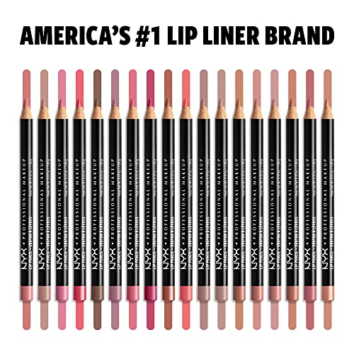NYX PROFESSIONAL MAKEUP Slim Lip Pencil, Long-Lasting Creamy Lip Liner - Mauve