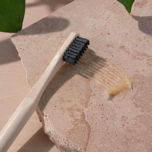 EcoTools Edge Defining Hairbrush, For Precision Styling, Tame Edges, Baby Hair, & Frizz, Dense Synthetic Bristles, Small Brush Head To Style Hairline, Renewable Bamboo, Cruelty-Free, 1 Count