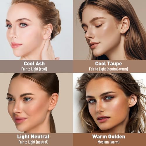 FV Liquid Cool Toned Contour Stick, Highly Pigmented, Longwear, Blendable Hydrating Formula with Natural Finish, Cream Contour & Bronzer Makeup for Fair/Light Skin, Vegan, 03 Light Neutral