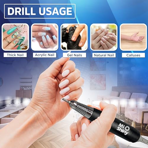 30.000RPM Professional Nail Drill Machine - Hand Drill for Nails - Replacement Nail Drill Handpiece Compatible with KUPA KP55, KP60, KP5000, UP-200 (Black)