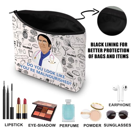 JNIAP Dr Now Makeup Bag Dr.Now Merchandise Do You Look Like You're Malnourished Dr Now Gifts (Do you look mb)