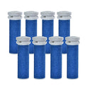 8 Pack Blue Replacement Roller Compatible with Scholl Express Pedi Foot Smoother-Extra Coarse