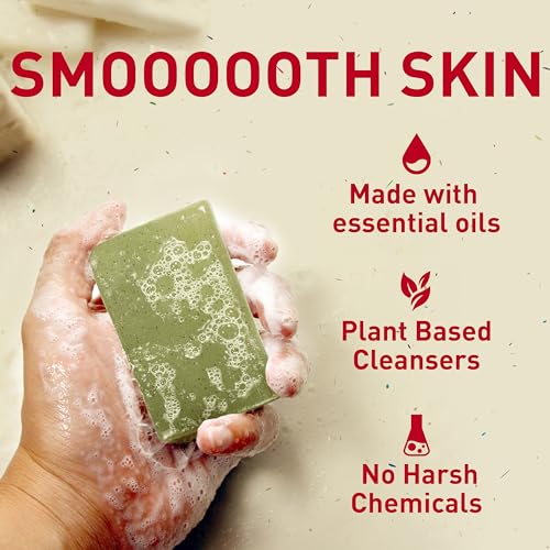 Old Spice Bar Soap for Men, Off the Grid Sandalwood + Aloe Vera Scent, 10x More Moisturizers for Smooth Skin with Mild Exfoliators & Plant Based Cleansers, 5.0 oz (Pack of 6)