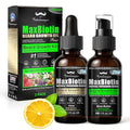 Biotin Beard Growth Oil for Men - 2 Pack Natural Conditioning Oil with Castor & Jojoba | Scented with Citrus & Shea Butter | Softens, Thickens, Moisturizes | Premium Beard Gift Set 2 OZ Each