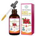 Organic Rosehip Oil for Face & Skin ? USDA Certified, Cold Pressed, Unrefined Rose Hip Seed Oil for Anti-Aging, Scars, Moisturizing, Hair, Nails & Gua Sha Massage, 2 fl oz (60 ml)