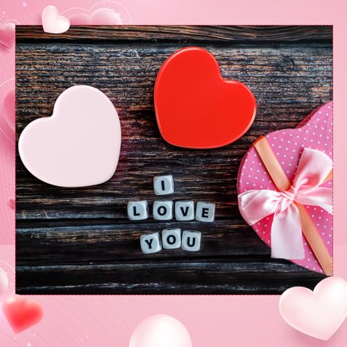 Weysat 50 Pcs Heart Compact Mirror Bulk for Purse Valentine Gifts Red Pink Mini Magnifying Small Pocket Folding Mirror for Women Travel Makeup Cosmetic Portable Accessory