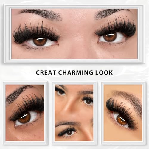 KOLYBEL SHIMMY-FREE Lash Extension 0.03 C Curl Volume Lash Extensions 8-16mm Lash Trays Matte Ultra Lightweight Shimmy-Free Eyelash Extensions Professional Supplies for Lash Techs(0.03 C 8-16mm)