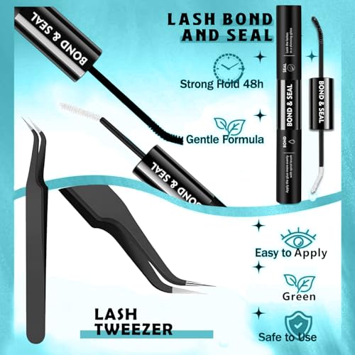 Lashes Clusters Kit,708PCS Fluffy Lash Clusters 30D-100D,8-16mm C Curl 0.07mm Soft Individual Cluster Lashes with Bond & Seal for Natural, Fluffy or Volume Look