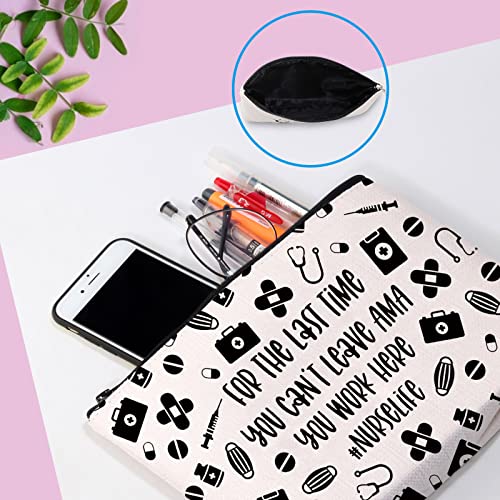 BWWKTOP Country Singer Makeup bag Singer Lyrics Gift Here's Your One Chance Fancy Don't Let Me Down Musical Makeup Zipper Pouch Bag Country Music Merchandise (Let Me Down)