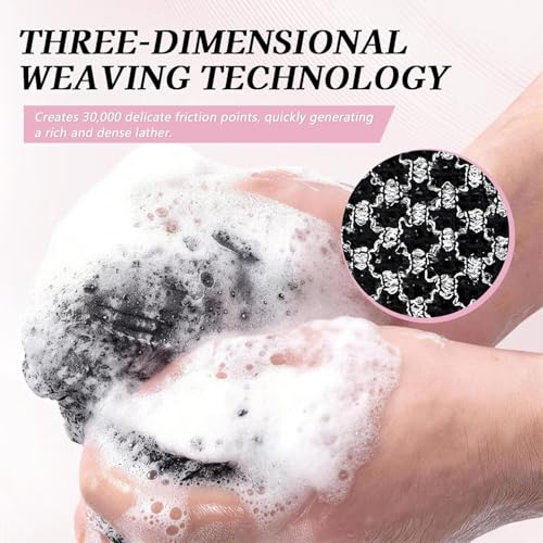 2-Pack Exfoliating Shower Towel, 47-Inch-Long Dual-Sided Exfoliating Towel, Deep Cleansing & Gentle Exfoliations for Smooth Skin, Gentle for Sensitive Skin