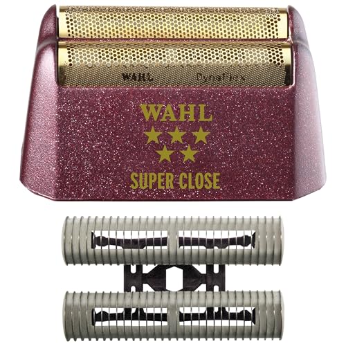 Wahl Professional 5 Star Series Shaver Shaper Replacement Foil & Cutter Bar Assembly, Super Close, Gold
