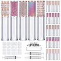 AMORIX 25 Pack Diamond Lip Gloss Tubes with Wand 5ml Empty Rhinestone Lip Gloss Containers Cute Lipgloss Bottles Crystal Lip Gloss Supplies Kit + 2pcs Syringes + Labels for DIY Lip Gloss Base
