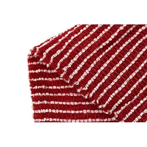 Exfoliating Washcloth [Made in Japan] Extra Long Exfoliating Towel Special Texture Makes Fluffy Foam Lather, Back Scrubber, Dead Skin Cell Remover, Loofah for Women and Men (2pcs Set(Black, Red))