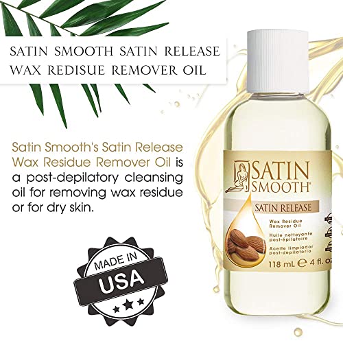 Satin Smooth Release wax residue remover, 4.0 ounce, 4 Fl Ounce