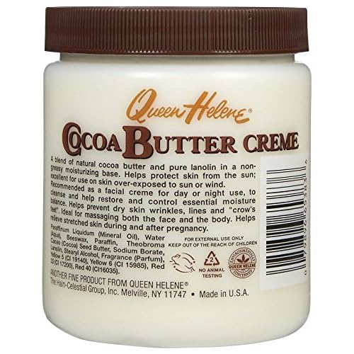 Queen Helene Natural Cocoa Cr?me, Cocoa Butter, 15 Ounce (Pack of 2)