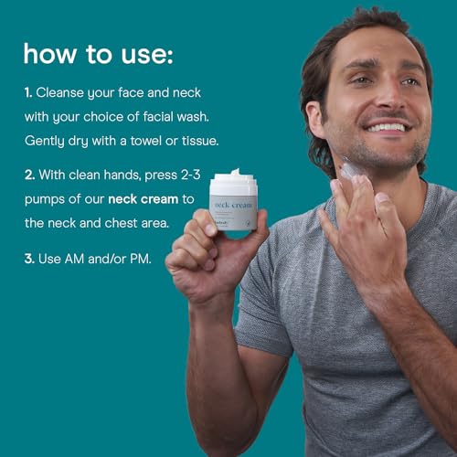 Baebody Firming Neck Cream with AHAs, CoQ10, Glycolic Acid, Green Tea for Sagging Skin, Fine Lines, Wrinkles, 1.7 Fl Oz