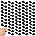 100 Pieces Nose Plugs Disposable, Nose Filters for Sunless Airbrush Spray Tanning, Nose Plug for Allergies and Dust, Spray Tan Nose Filter Sponge (Black)